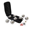Petanque sada MASTER 8 chrómovaných gulí obal nylon