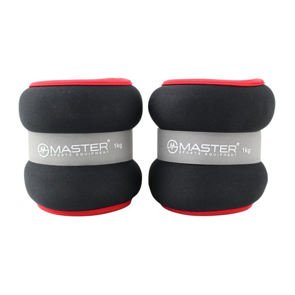 Kondičná záťaž na zápästie a nohy MASTER 2 x 1 kg - neopren