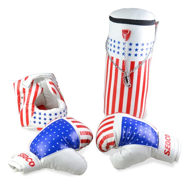 Boxovací set detský - vrece + rukavice + prilba