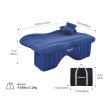 Nafukovací matrac do auta KING CAMP Backseat - modrý