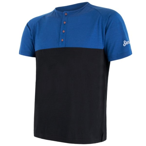 Tričko krátky rukáv SENSOR Merino Air PT pánske modro-čierne