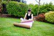 Podložka na cvičenie MASTER Yoga 4 mm - 183 x 61 cm - korková - fialová