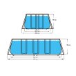 Bazén s pevnou stenou AVENLI Steel Super 400 x 200 x 99 cm