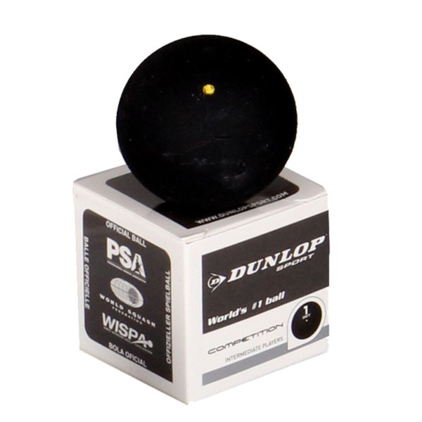 Squash loptička DUNLOP Pro Competition - žltá bodka