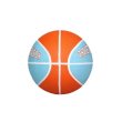 Basketbalová lopta MERCO Print Mini veľ. 3 - oranžová-modrá