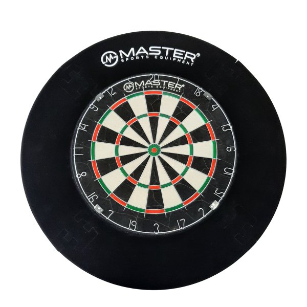 Akčný set - sisalový terč MASTER Grande Brazil 45 cm + okružie k terču MASTER - 4 dielne