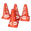 Futbalové prekážky MASTER sada 12 ks kužeľov - 22 cm
