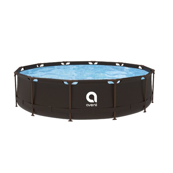 Bazén Steel Super Rattan AVENLI 366 x 100 cm