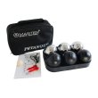 Petanque sada MASTER 6 chrómovaných a čiernych gulí obal nylon