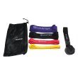 Súprava 4 posilňovacích gúm MASTER Latex Power Band 2-55 kg