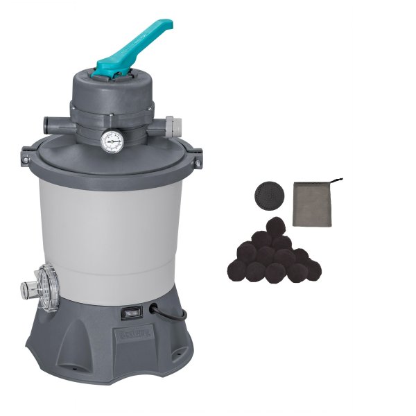 Akčný set - piesková filtrácia BESTWAY Standard Evo prietok 3.596 l/h + filtračná náplň Carbon Fiber Ball 400g