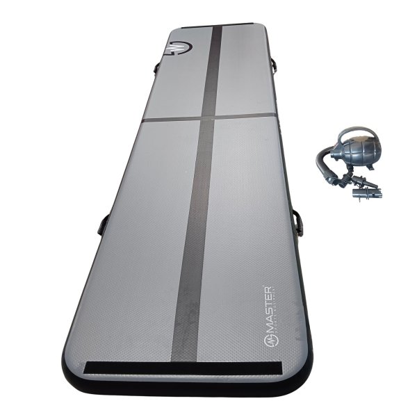 Airtrack MASTER S-Pro nafukovacia žinenka 800 x 150 x 20 cm - antracit - čierna