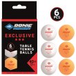 Loptičky na stolný tenis SCHILDKROT Exclusive 3-star Poly 40+ 6ks