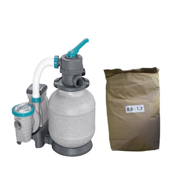 Akčný set - piesková filtrácia BESTWAY Expert Evo prietok 8.327 l/h + filtračný piesok 25 kg
