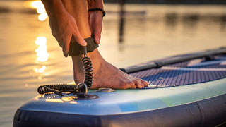 Paddleboarding s rodinou