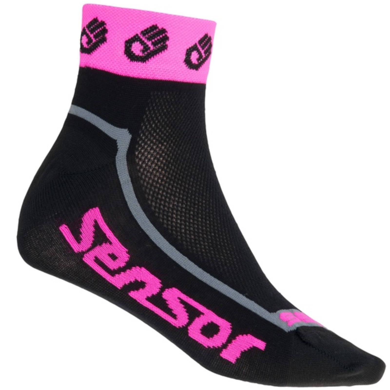 Ponožky SENSOR Race Lite Ručičky reflex ružové -veľ. 3-5