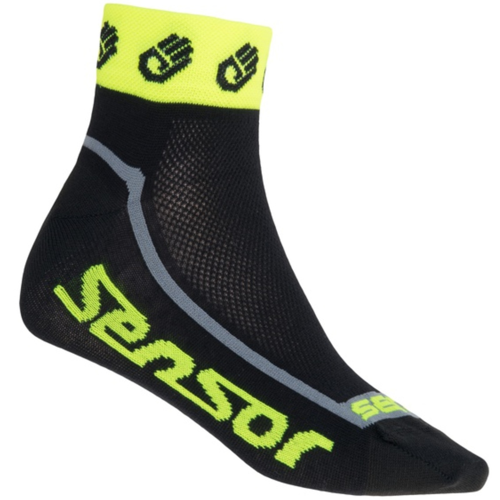 Ponožky SENSOR Race Lite Ručičky reflex žlté - veľ. 6-8