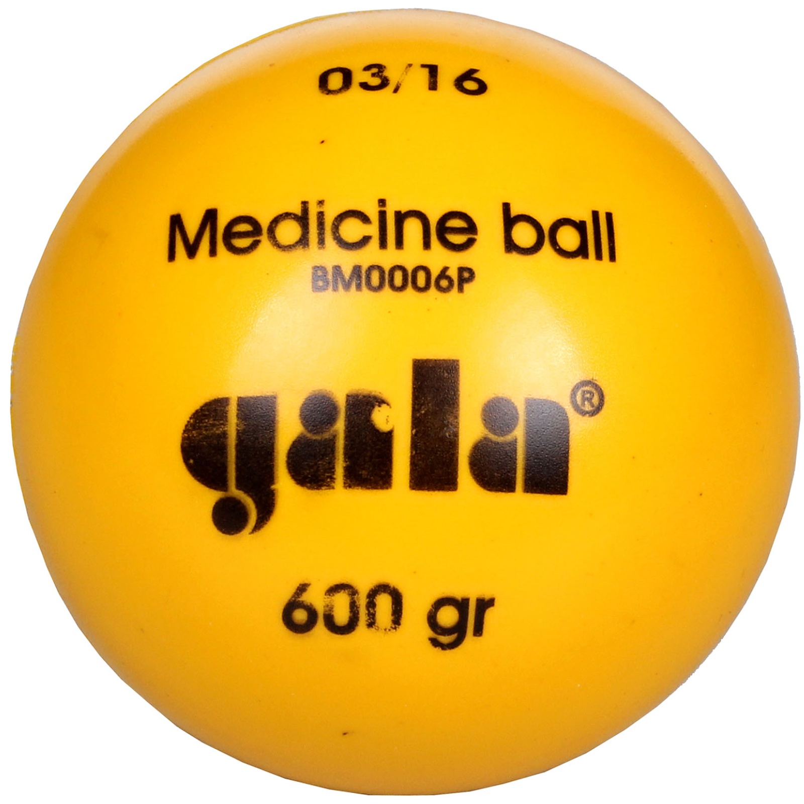 E-shop Medicinbalová lopta GALA BM P 600 g plastová žlta