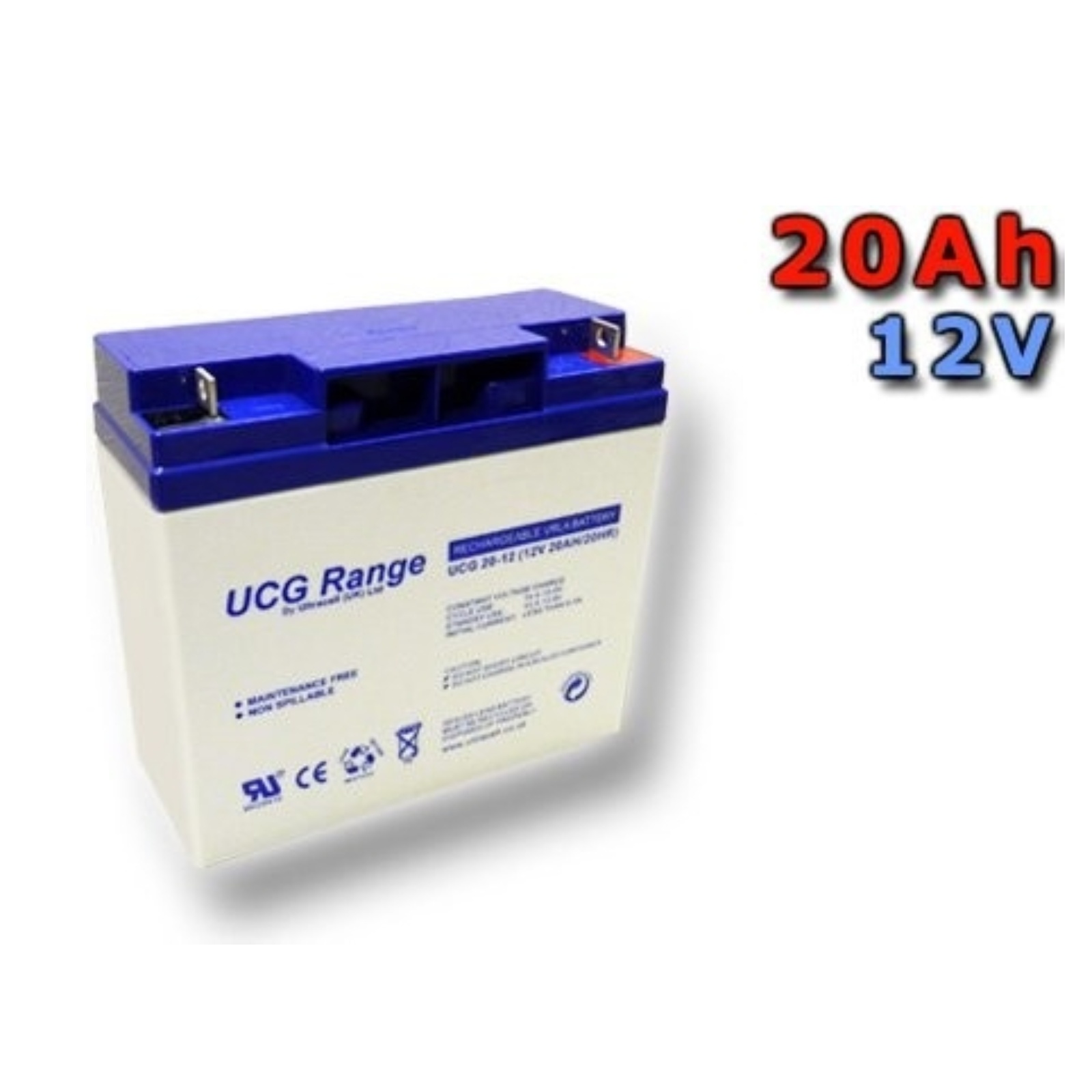 Trakčná gélová batéria ULTRACELL UCG20-12 20Ah