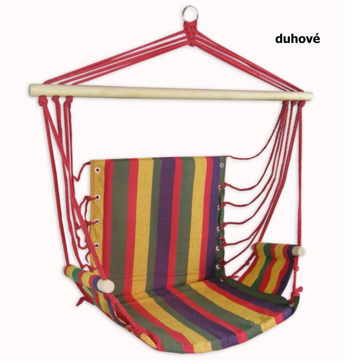 Hojdacie kreslo SEDCO Bavlna Relax 103 x 56 cm - dúhové