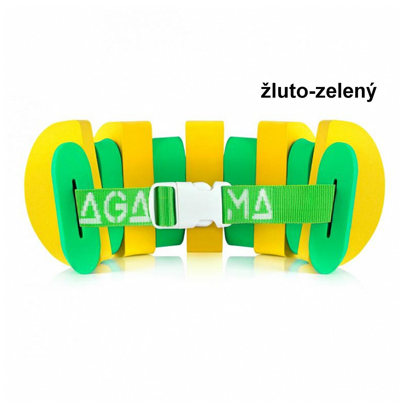 E-shop Plavecký pás AGAMA Swim 7 dielov - žlto-zelený
