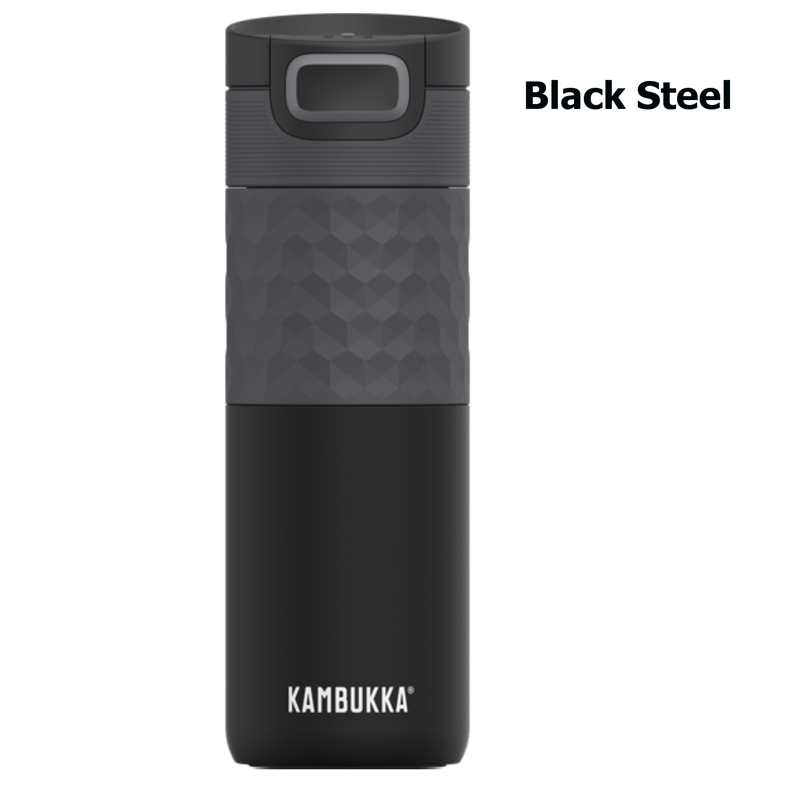 Kambukka Termohrnček Etna Grip 0,5l - Black Steel