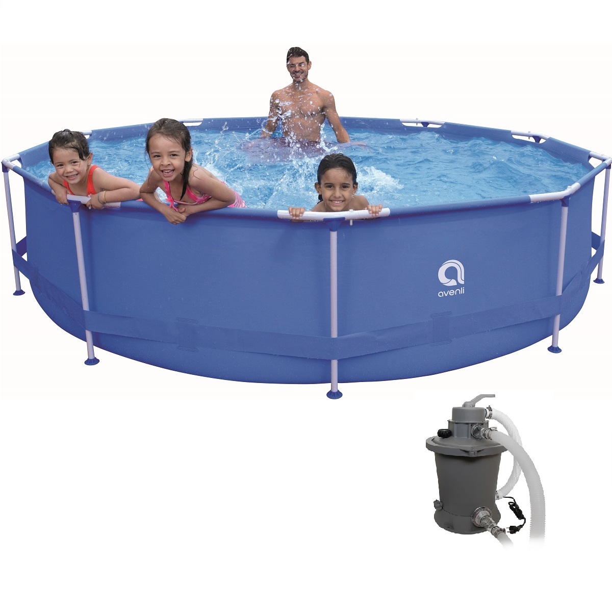 Bazén Sirocco Blue 360 x 76 cm set s pieskovou filtráciou