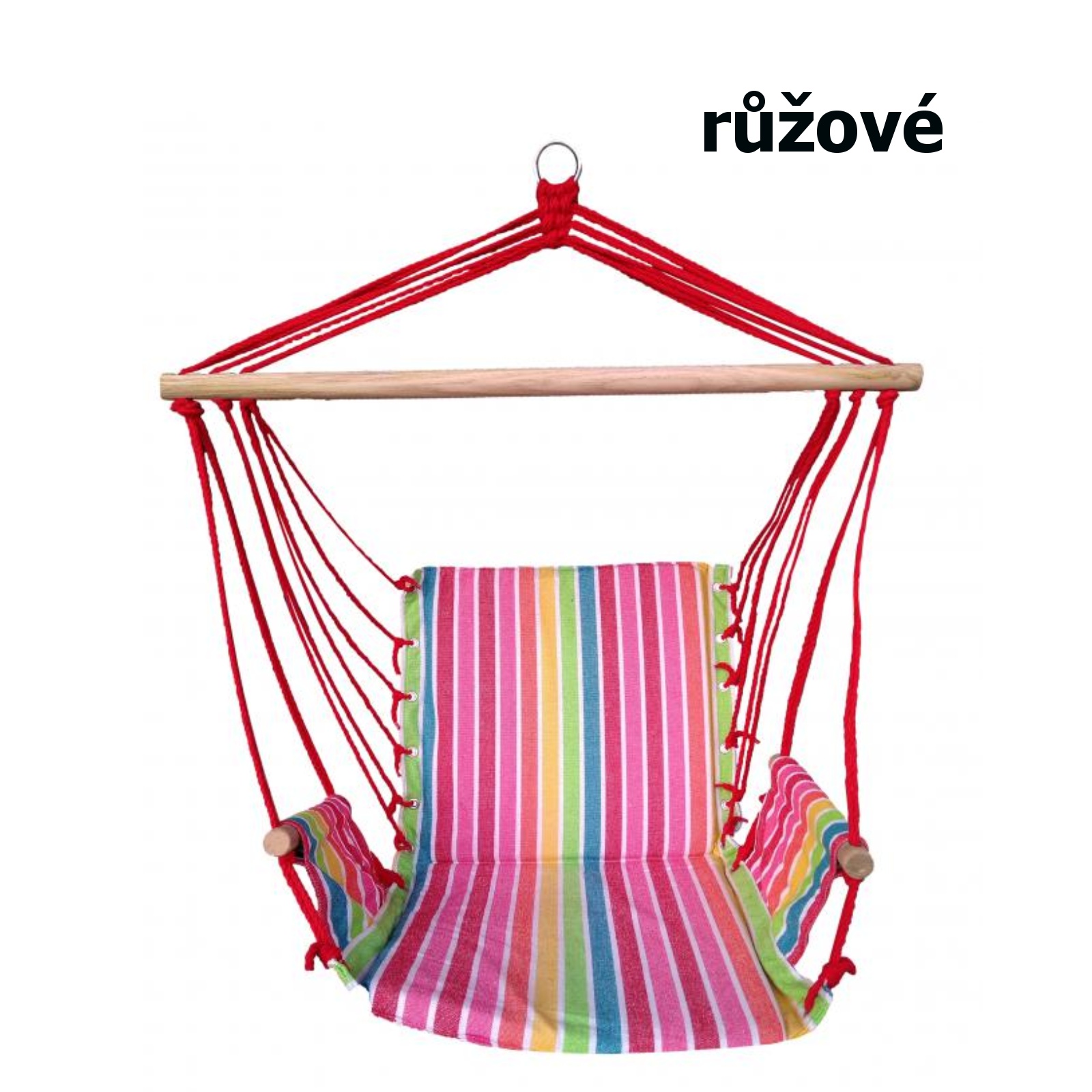 Hojdacie kreslo SEDCO Bavlna Relax 103 x 56 cm - ružové