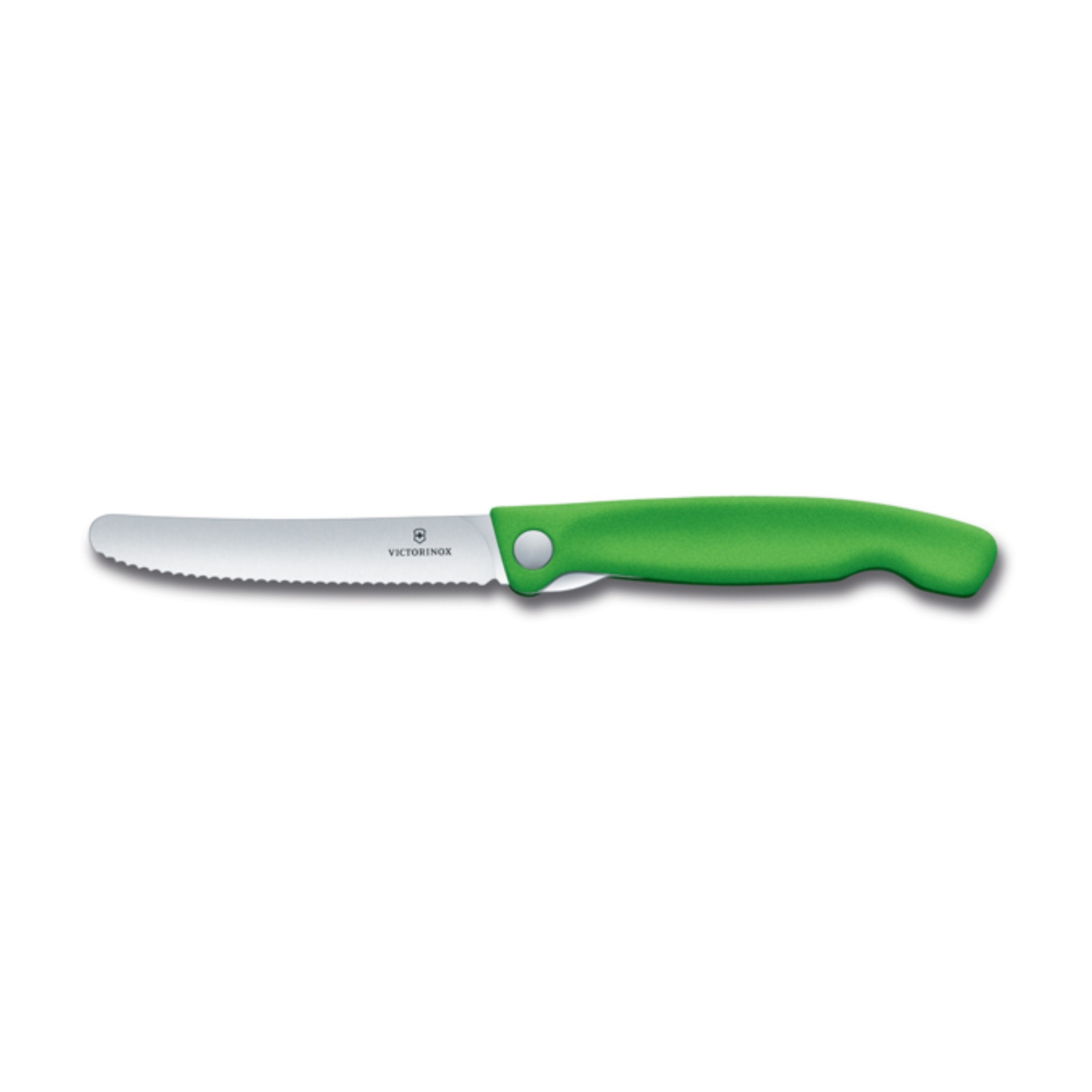 Skladací desiatový nôž VICTORINOX Swiss Classic vlnkové ostrie - zelený