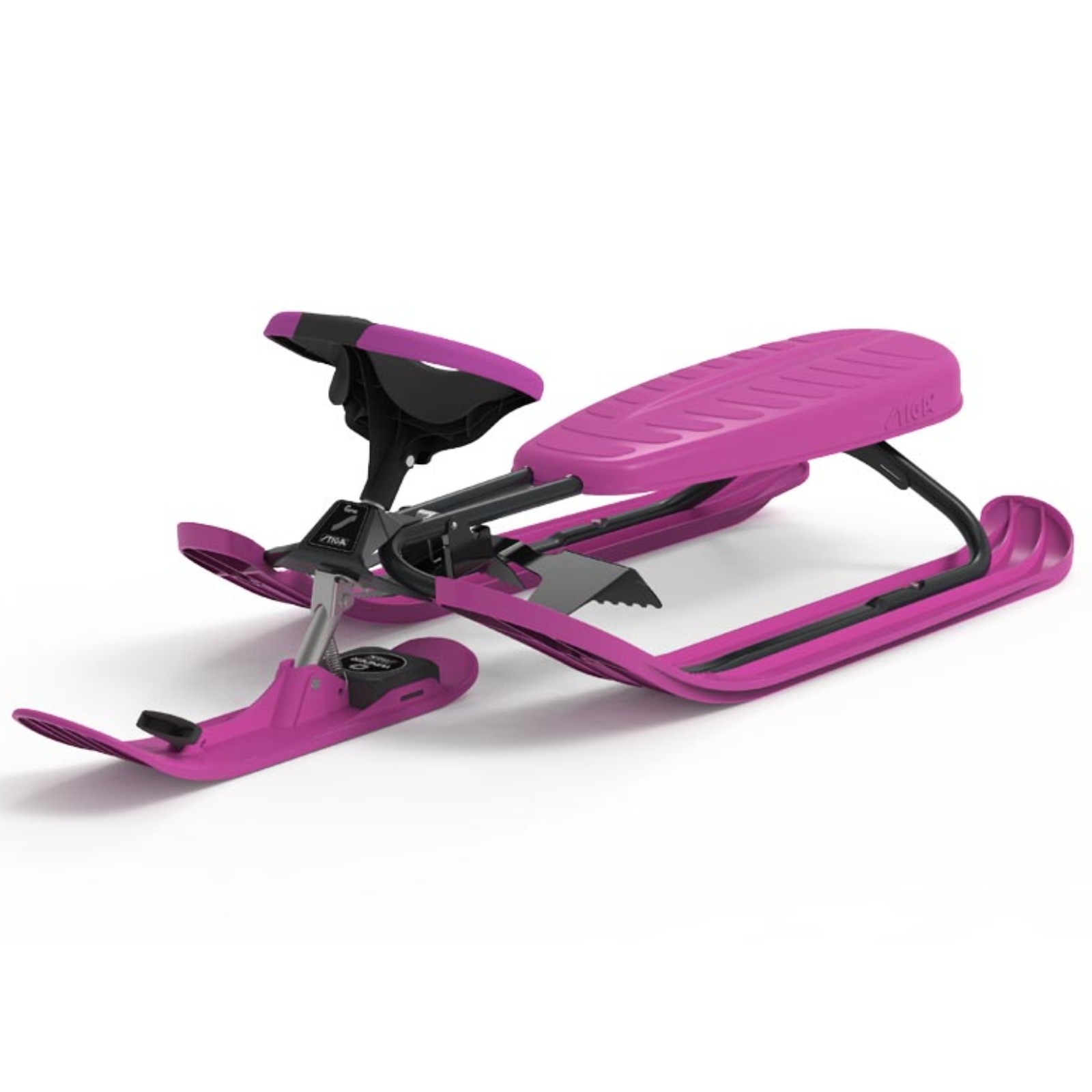 Skibob STIGA Snow Racer Curve PRO - ružový