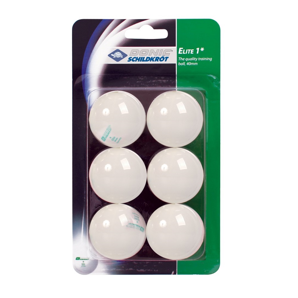 Loptičky na stolný tenis ELITE TT-Ball * 6ks - biele