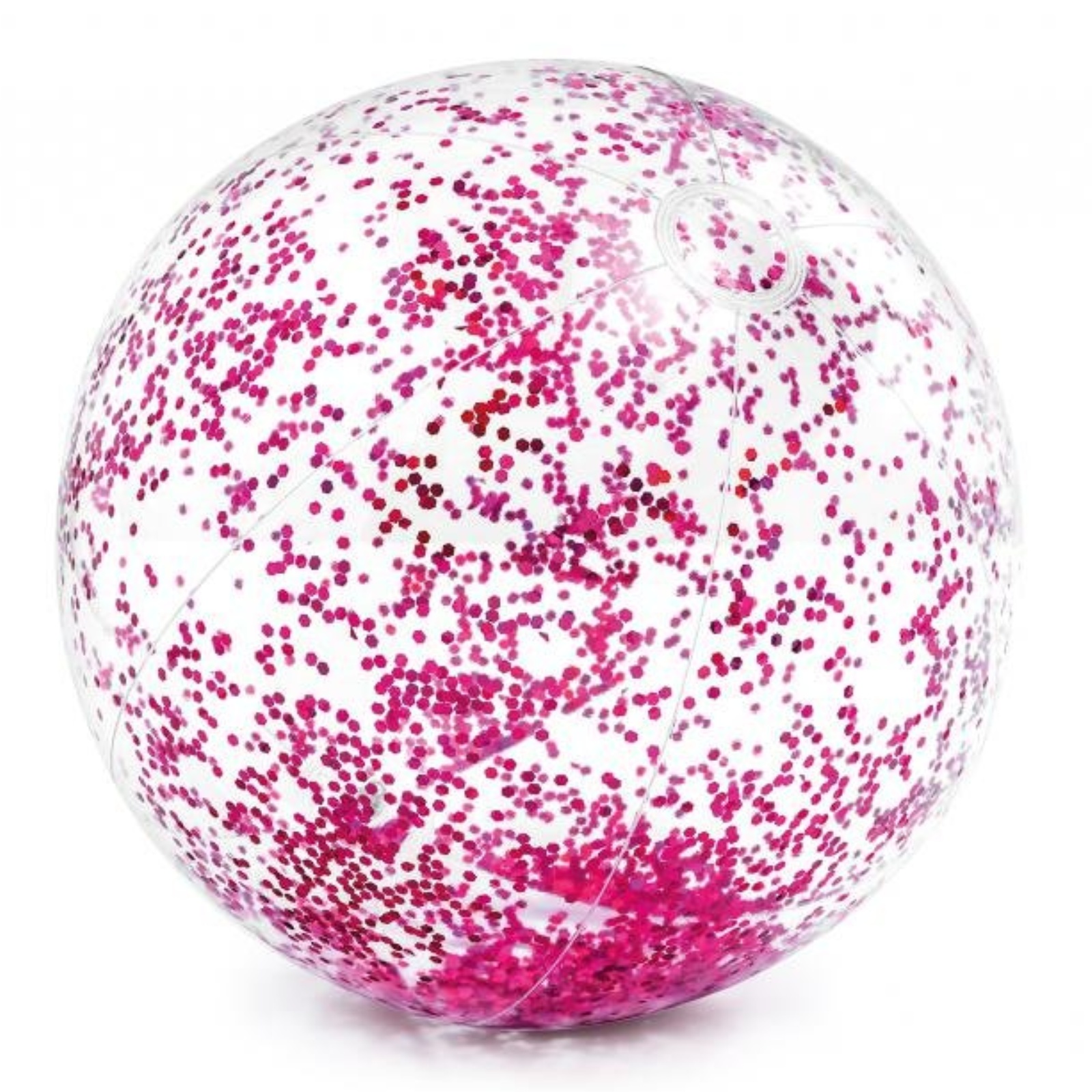 E-shop Nafukovacia plážová lopta INTEX Glitter 71 cm - ružová