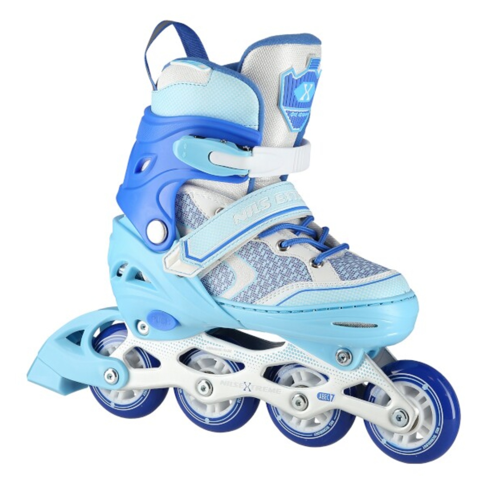 Detské kolieskové korčule NILS Extreme NA 14198 modré - veľ. S (31-34)