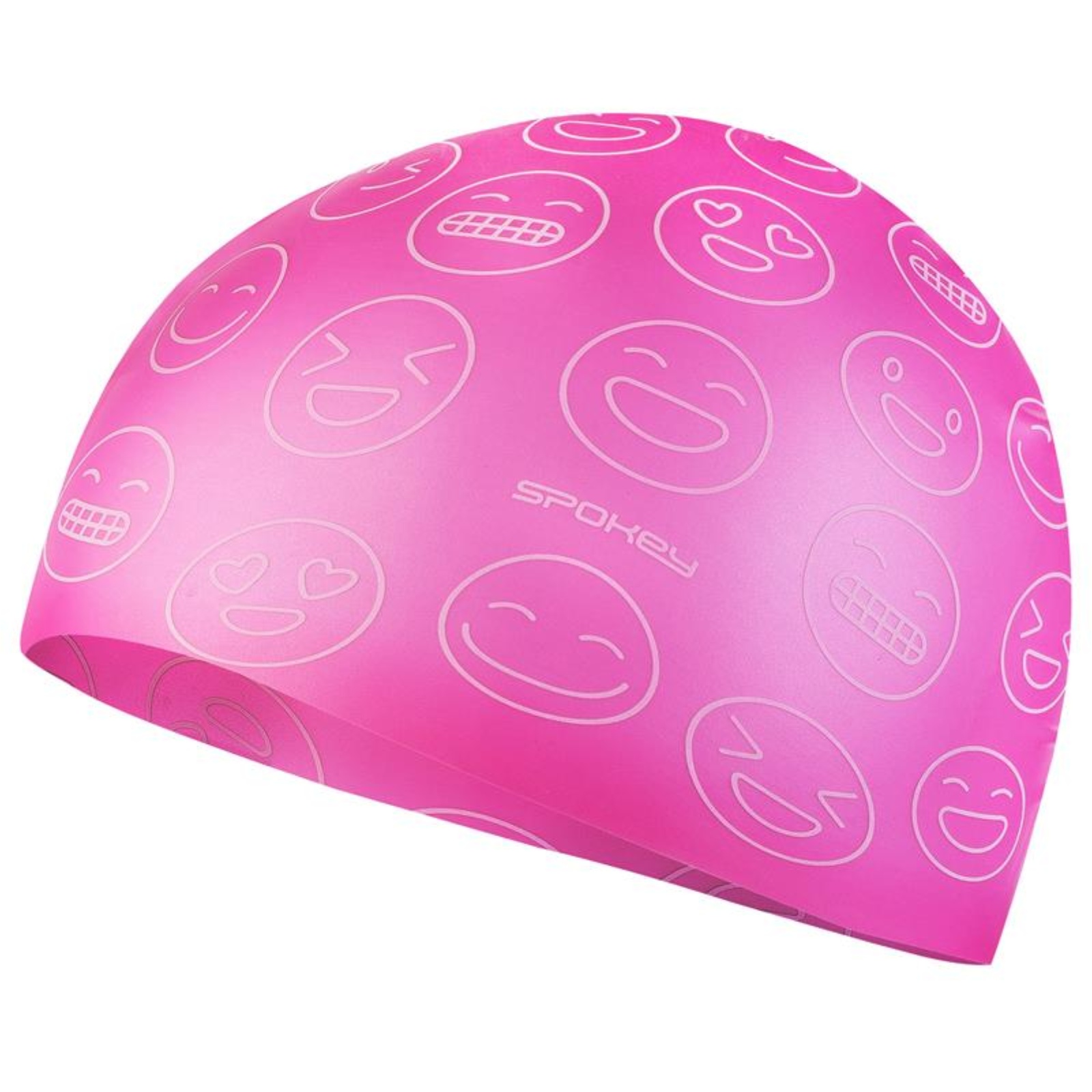 E-shop Plavecká čiapka SPOKEY Emoji Junior - ružová