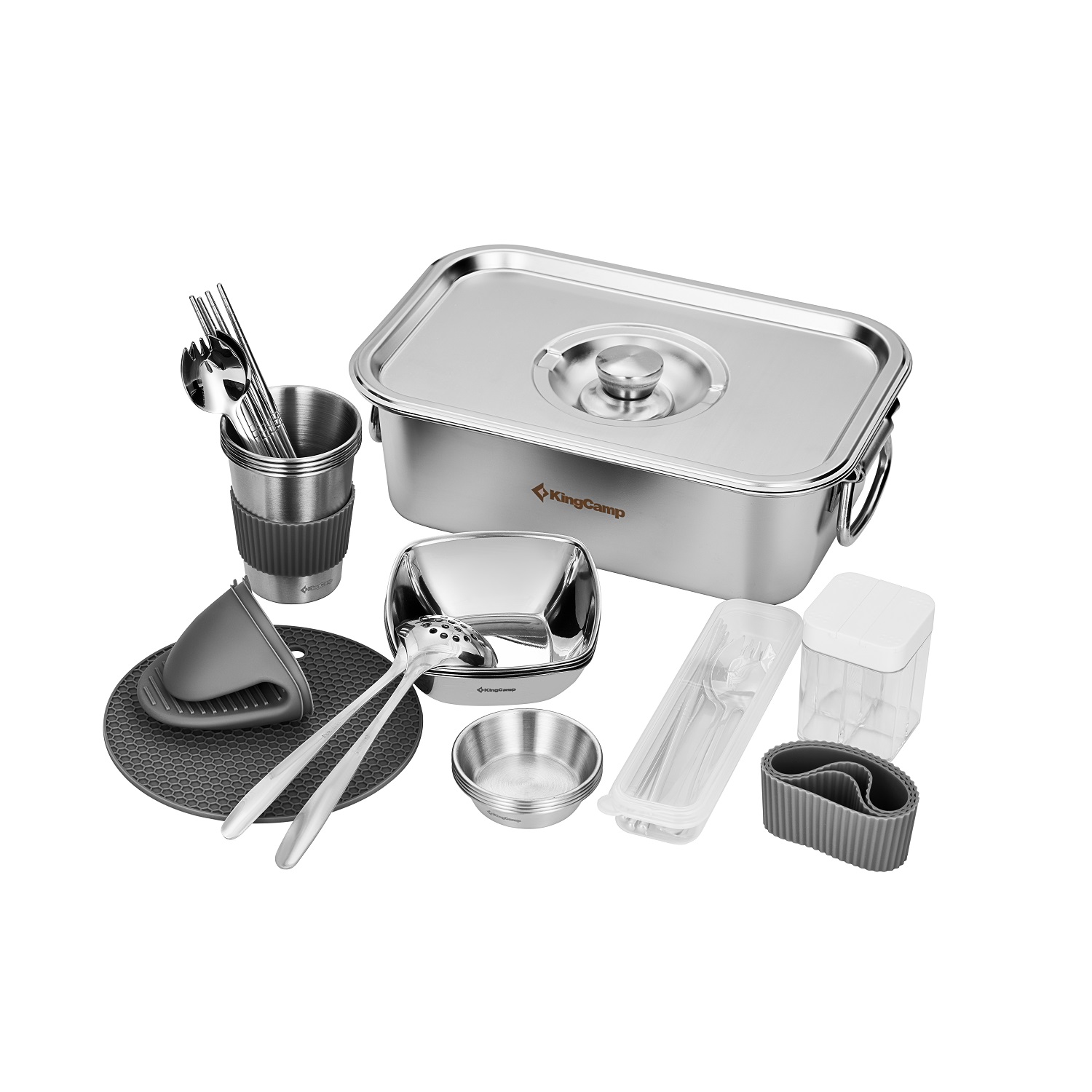 Kempingová sada riadu KING CAMP Hot Pot set pre 4 osoby