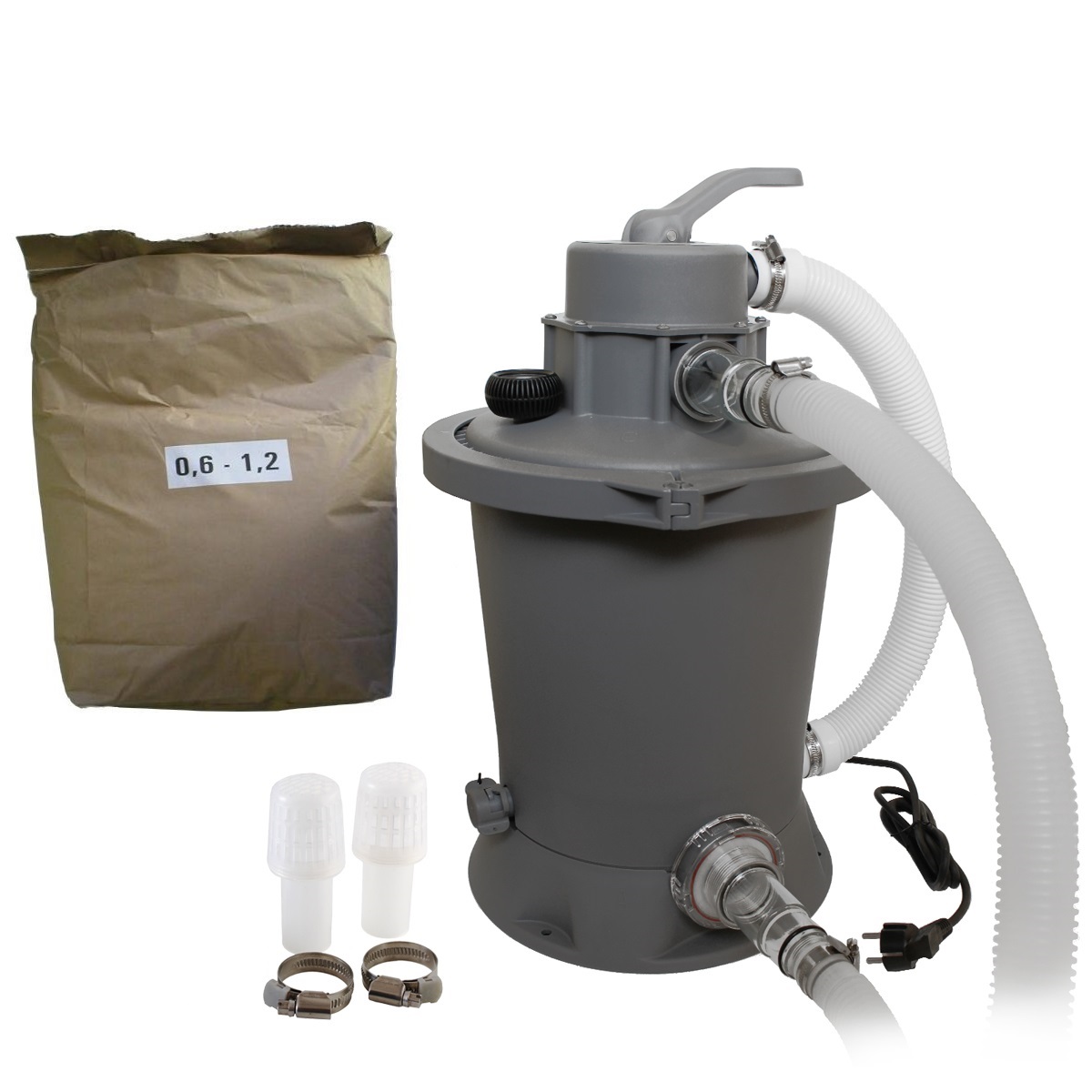Akčný set - piesková filtrácia Standard Plus s prietokom 3.785 l-h + filtračný piesok 25 kg