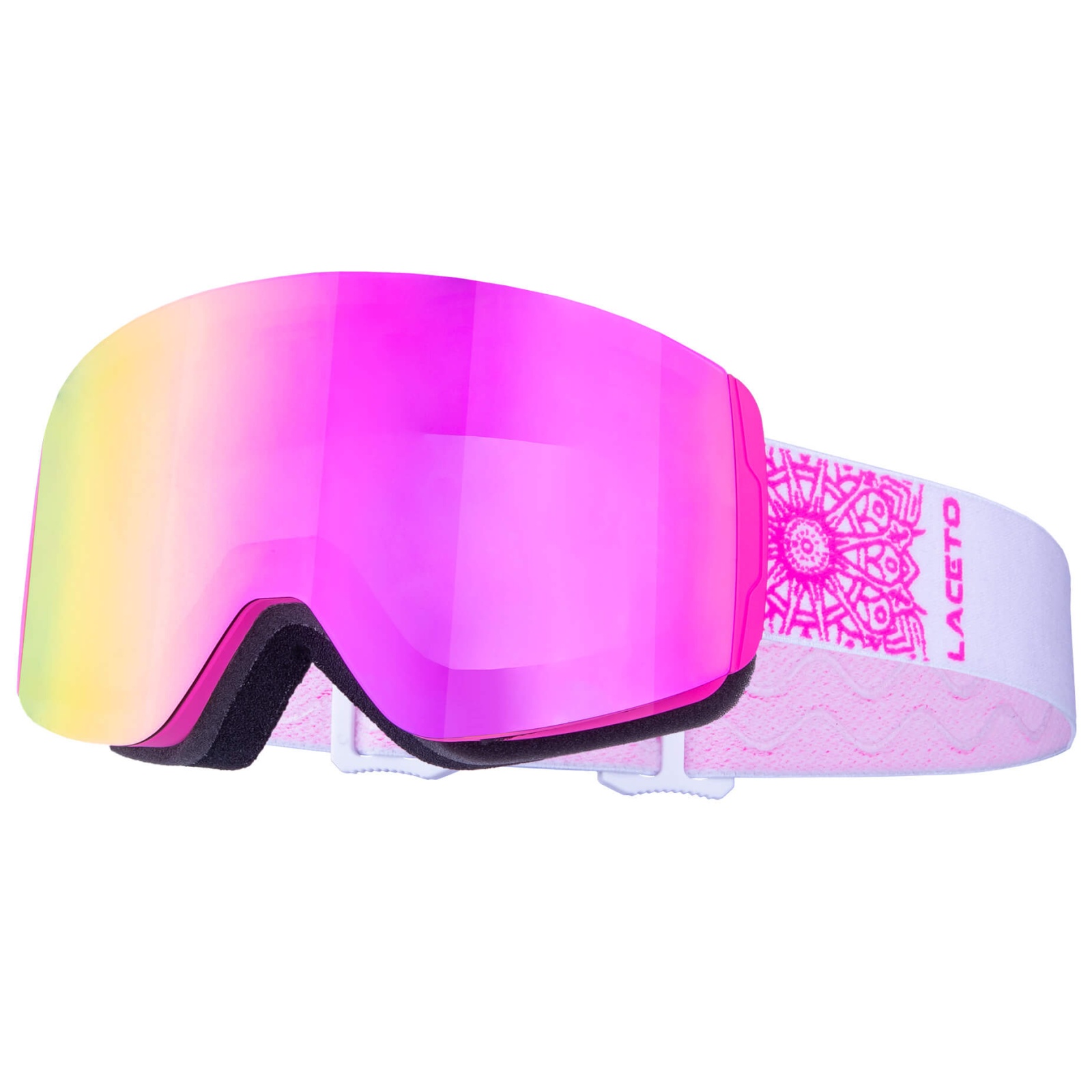 E-shop Lyžiarske okuliare LACETO Snowdrift - ružové