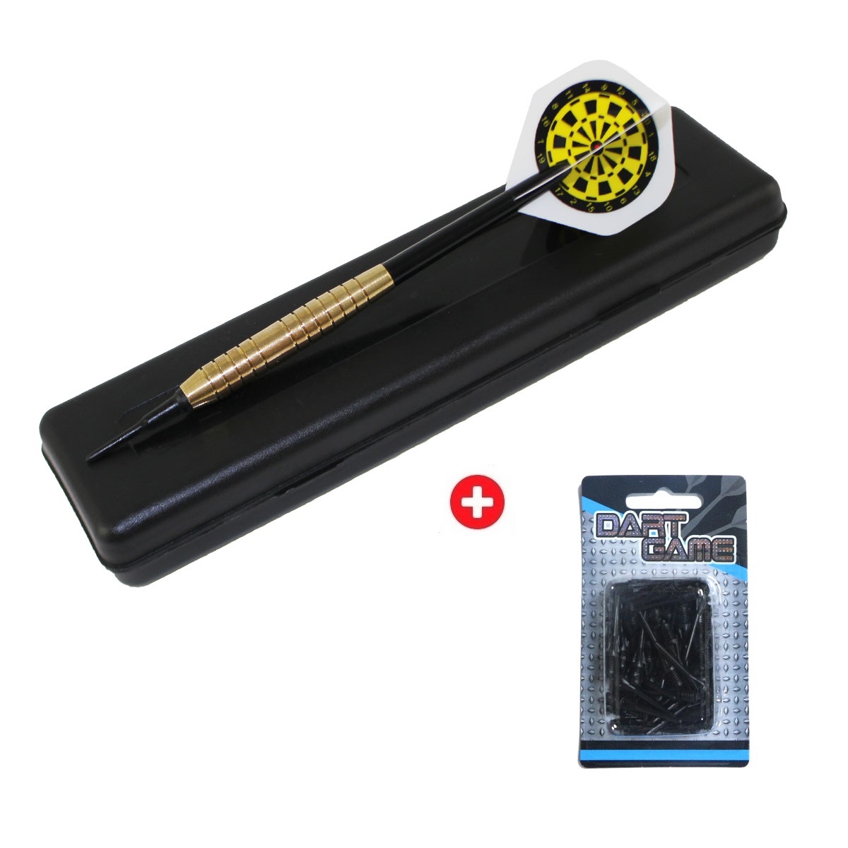 E-shop Akčný set - šípky MASTER Virgin Brass 3ks - softip 18g + 50 ks hrotov MASTER Keypoint soft 2ba