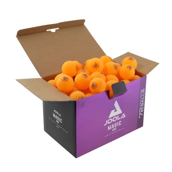 Loptičky na stolný tenis JOOLA Magic ABS 72 ks - oranžové