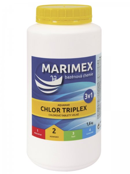 Baznov chmia MARIMEX Chlor Triplex 1,6 kg