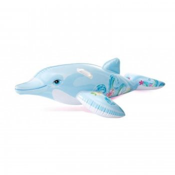Nafukovací delfín INTEX s úchytmi 175 x 66 cm