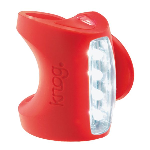 Blikačka KNOG Skink červená LED zadná - biela
