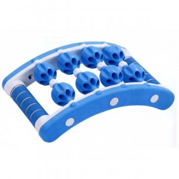 Masážny roller MS01 modro/biely 21 x 35 cm