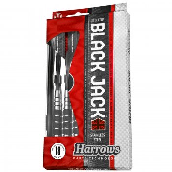 Šípky HARROWS Black Jack steel 18g