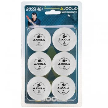 Loptičky na stolný tenis JOOLA Rossi * 6 ks - biele