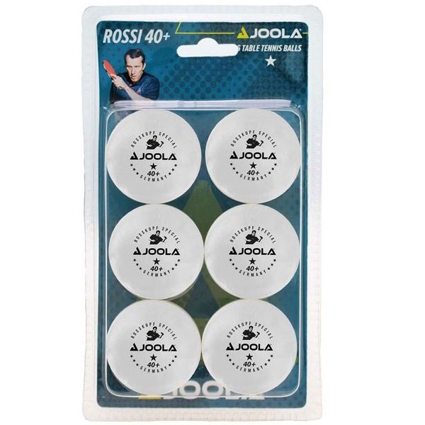 Loptiky na stoln tenis JOOLA Rossi * 6 ks - biele
