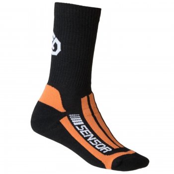 Ponožky SENSOR Treking Merino oranžové - veľ. 6-8