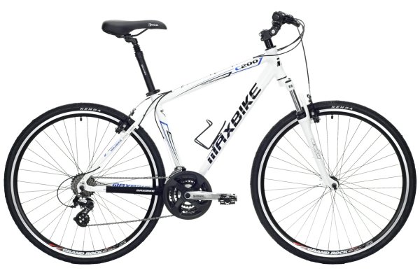 Krosov bicykel MAXBIKE Kosi cross vekos rmu 22'' - biely