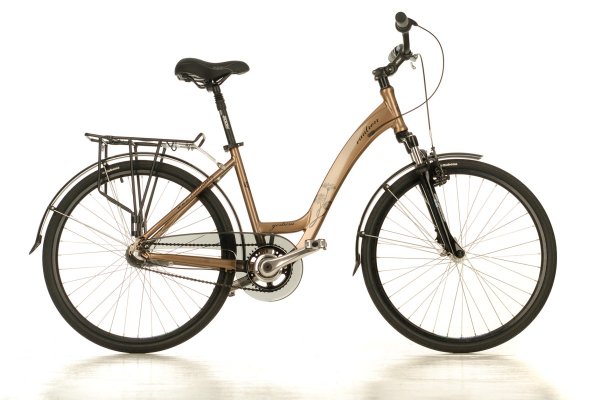 Mestsk bicykel VAUTRON Village Gerbera 3speed - tm. zlat