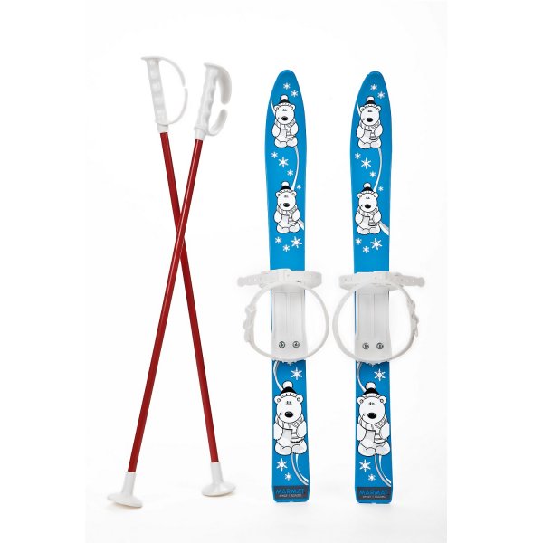 Baby Ski 70 cm - detské plastové lyže - modré